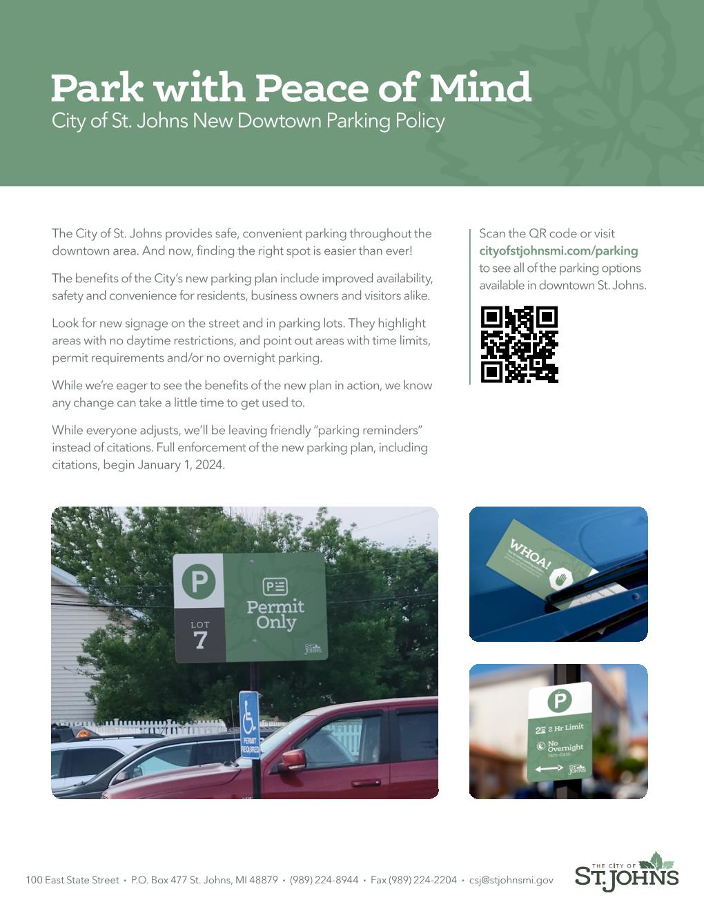 Parking Plan Flyer